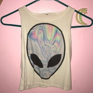 Alien holographic shirt
